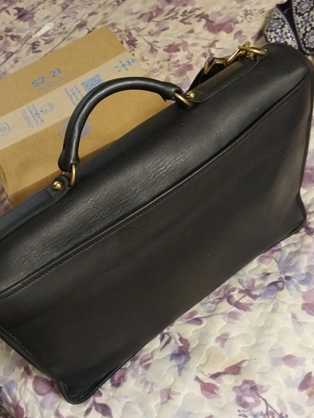 Jack Georges University Professional Leather Briefcase #2456